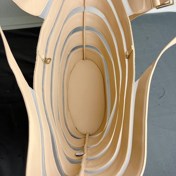 Cult Gaia Laszlo Large Straw Mesh Tote Bag - Picture 7 of 10